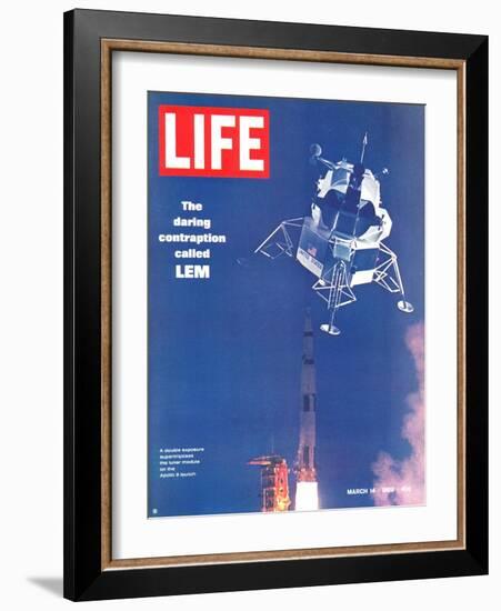 Lunar Excursion Module in Air, March 14, 1969-Ralph Morse-Framed Photographic Print