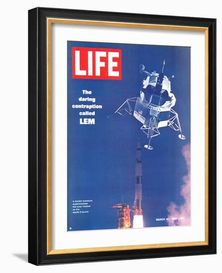 Lunar Excursion Module in Air, March 14, 1969-Ralph Morse-Framed Photographic Print