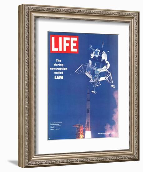 Lunar Excursion Module in Air, March 14, 1969-Ralph Morse-Framed Photographic Print