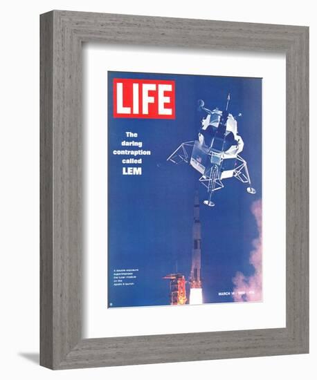 Lunar Excursion Module in Air, March 14, 1969-Ralph Morse-Framed Photographic Print