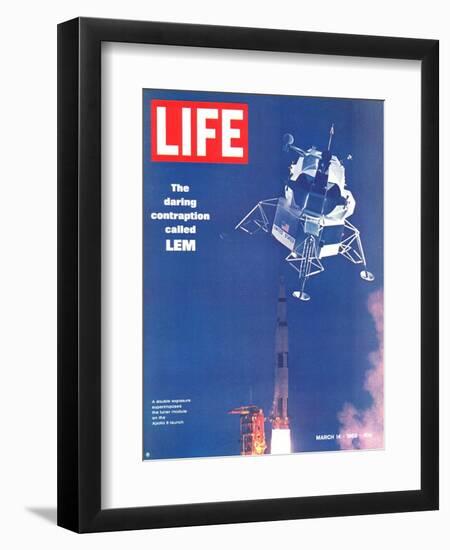 Lunar Excursion Module in Air, March 14, 1969-Ralph Morse-Framed Photographic Print