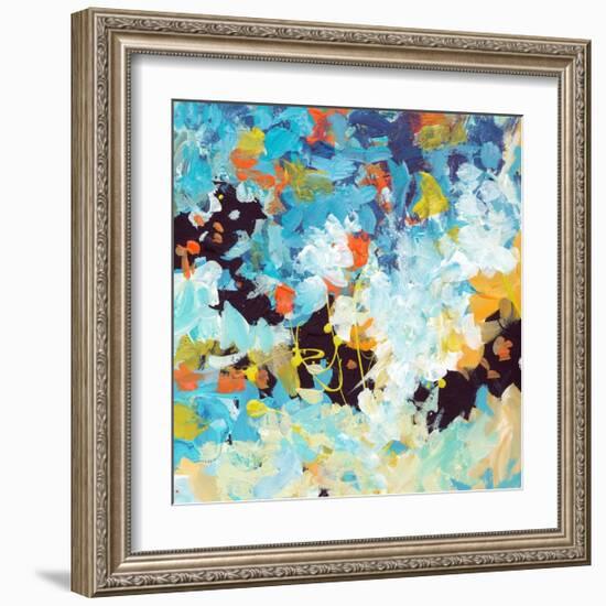 Lunar Freefall 2-Jan Weiss-Framed Art Print