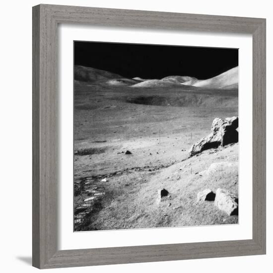 Lunar landscape, Apollo 17 Mission-Science Source-Framed Giclee Print