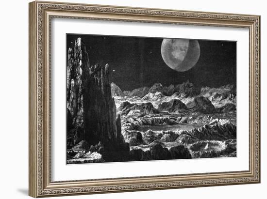 Lunar Landscape-null-Framed Art Print