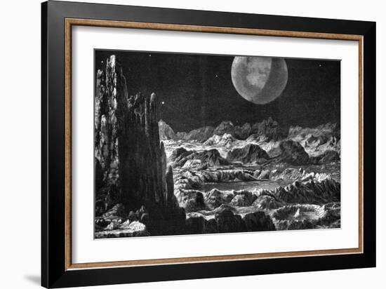 Lunar Landscape-null-Framed Art Print