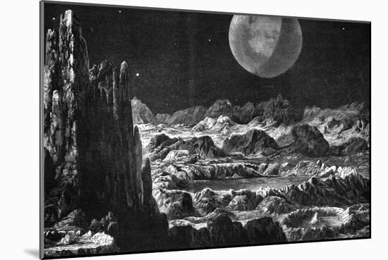 Lunar Landscape-null-Mounted Art Print