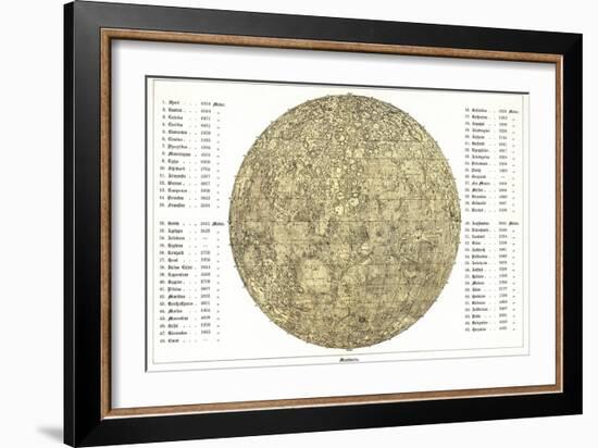 Lunar Map, 1822-Detlev Van Ravenswaay-Framed Photographic Print