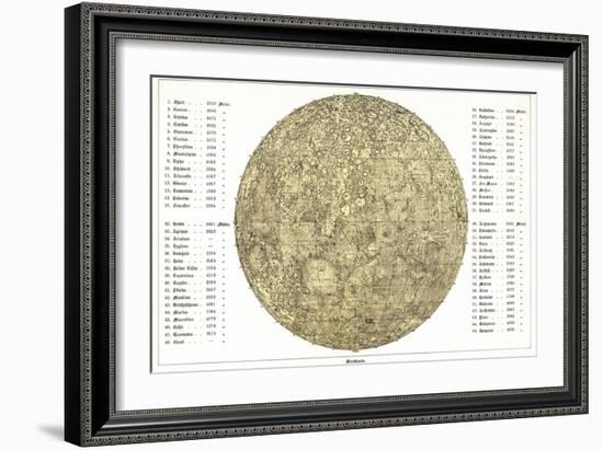 Lunar Map, 1822-Detlev Van Ravenswaay-Framed Photographic Print