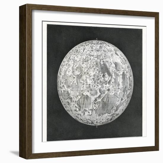 Lunar Map of 1854-Detlev Van Ravenswaay-Framed Photographic Print