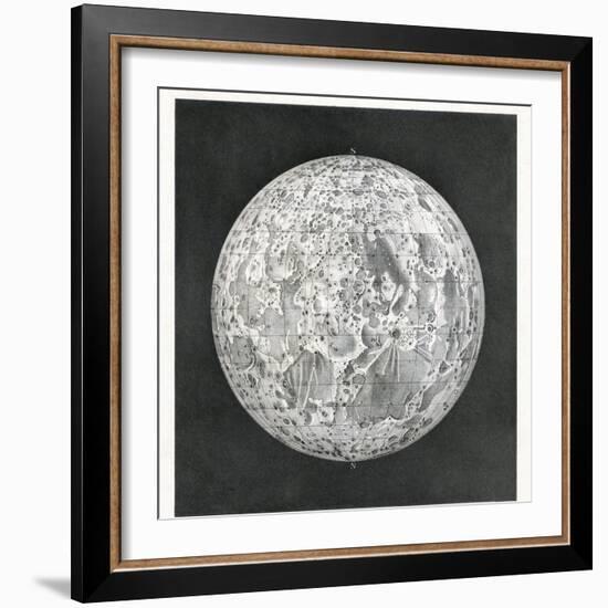 Lunar Map of 1854-Detlev Van Ravenswaay-Framed Photographic Print