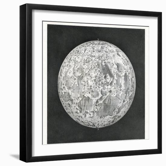 Lunar Map of 1854-Detlev Van Ravenswaay-Framed Photographic Print