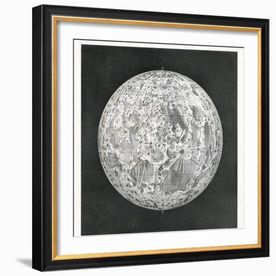 Lunar Map of 1854-Detlev Van Ravenswaay-Framed Photographic Print