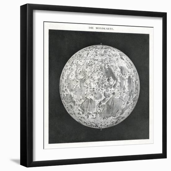 Lunar Map of 1854-Detlev Van Ravenswaay-Framed Photographic Print