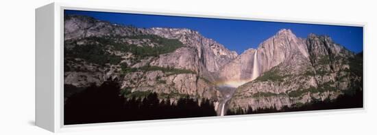 Lunar Rainbow over the Upper and Lower Yosemite Falls, Yosemite National Park, California, USA-null-Framed Premier Image Canvas