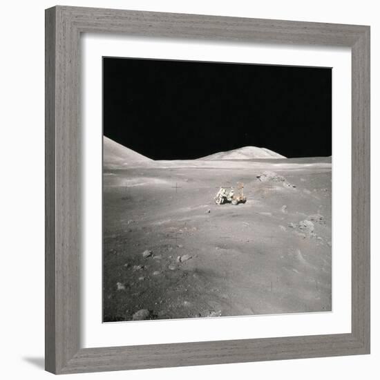 Lunar Rover and Harrison Schmitt, Apollo 17, 1972-Science Source-Framed Giclee Print