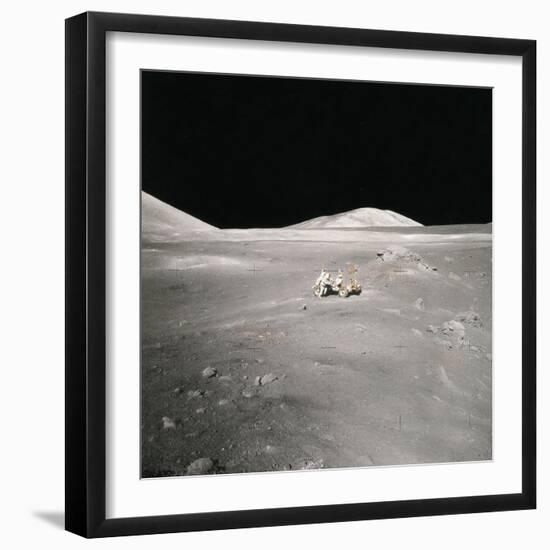 Lunar Rover and Harrison Schmitt, Apollo 17, 1972-Science Source-Framed Giclee Print