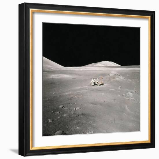 Lunar Rover and Harrison Schmitt, Apollo 17, 1972-Science Source-Framed Giclee Print