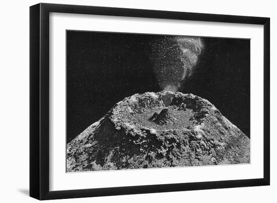 Lunar Volcano-null-Framed Art Print