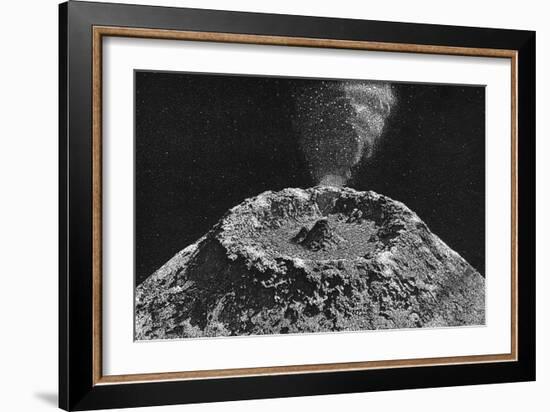 Lunar Volcano-null-Framed Art Print
