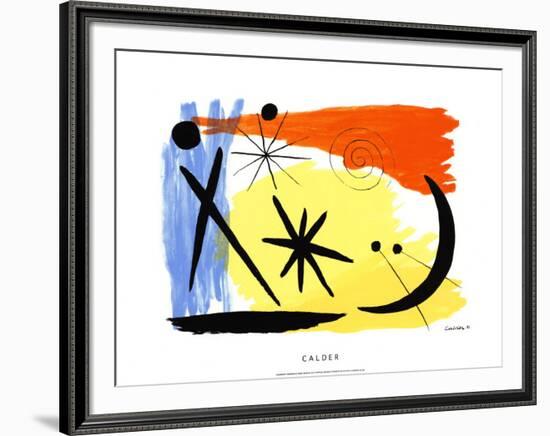 Lunarscape, c.1953-Alexander Calder-Framed Serigraph