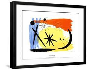 Lunarscape, c.1953-Alexander Calder-Framed Serigraph