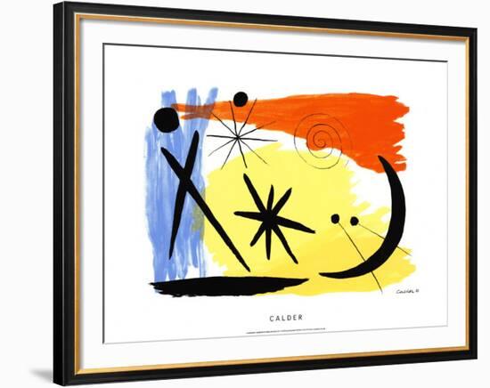 Lunarscape, c.1953-Alexander Calder-Framed Serigraph