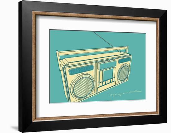 Lunastrella Boombox-John Golden-Framed Art Print