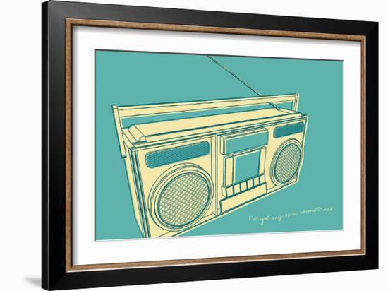 Lunastrella Boombox-John Golden-Framed Art Print