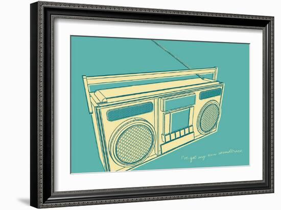 Lunastrella Boombox-John Golden-Framed Art Print