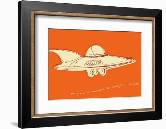 Lunastrella Flying Saucer-John Golden-Framed Art Print