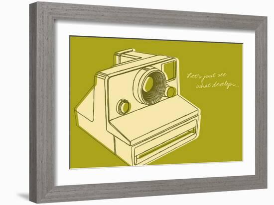 Lunastrella Instant Camera-John Golden-Framed Art Print