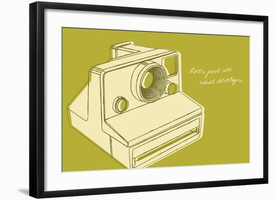 Lunastrella Instant Camera-John W^ Golden-Framed Art Print