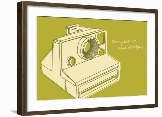 Lunastrella Instant Camera-John W^ Golden-Framed Art Print