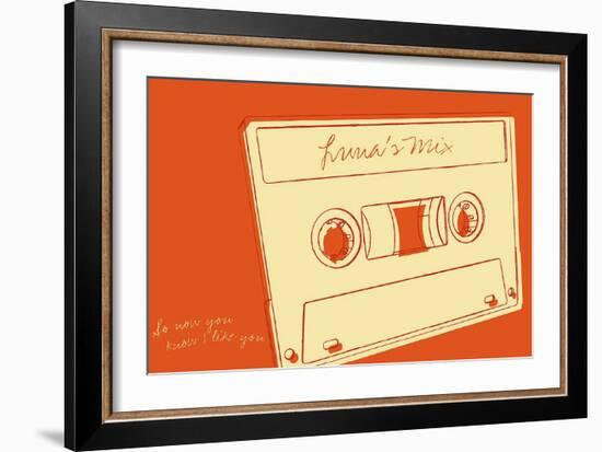 Lunastrella Mix Tape-John Golden-Framed Art Print