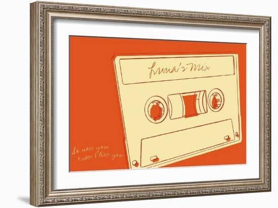 Lunastrella Mix Tape-John W^ Golden-Framed Art Print