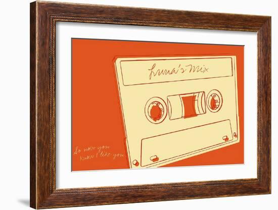 Lunastrella Mix Tape-John W^ Golden-Framed Art Print