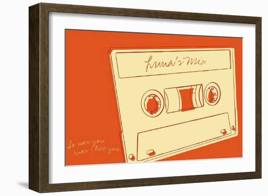 Lunastrella Mix Tape-John W^ Golden-Framed Art Print