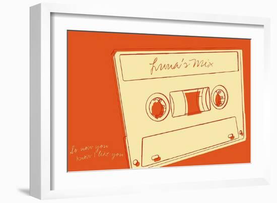Lunastrella Mix Tape-John W^ Golden-Framed Art Print