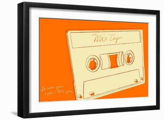 Lunastrella Mix Tape-John W Golden-Framed Giclee Print