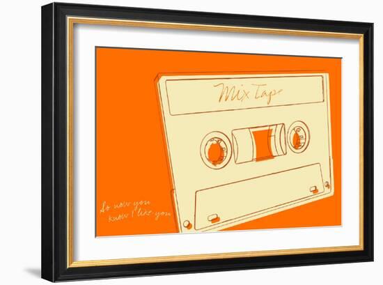 Lunastrella Mix Tape-John W Golden-Framed Giclee Print