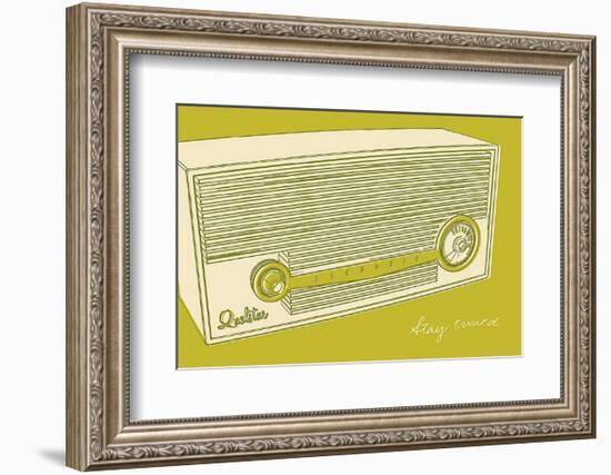 Lunastrella Radio-John Golden-Framed Art Print