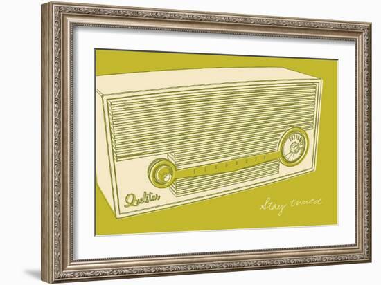 Lunastrella Radio-John Golden-Framed Art Print