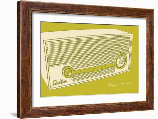 Lunastrella Radio-John Golden-Framed Art Print