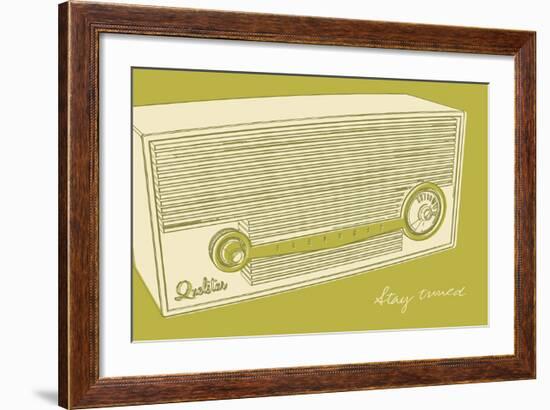 Lunastrella Radio-John W^ Golden-Framed Art Print