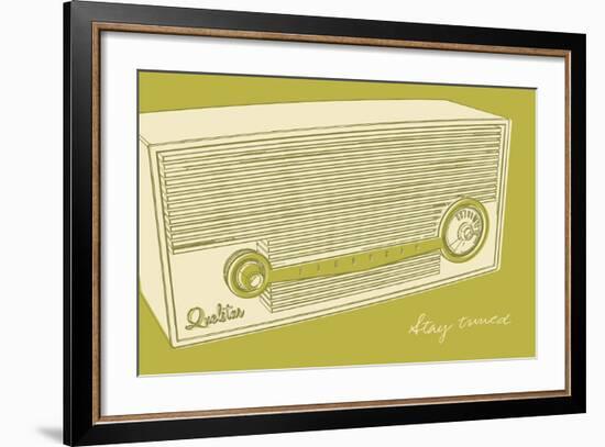 Lunastrella Radio-John W^ Golden-Framed Art Print