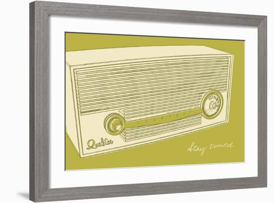 Lunastrella Radio-John W^ Golden-Framed Art Print