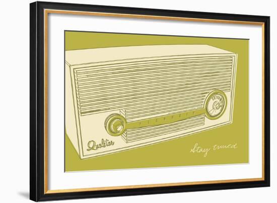 Lunastrella Radio-John W^ Golden-Framed Art Print