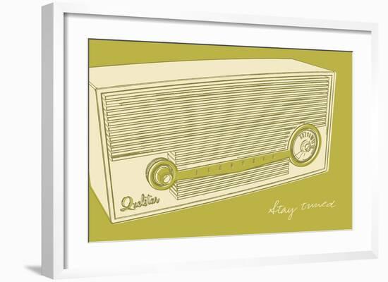 Lunastrella Radio-John W^ Golden-Framed Art Print