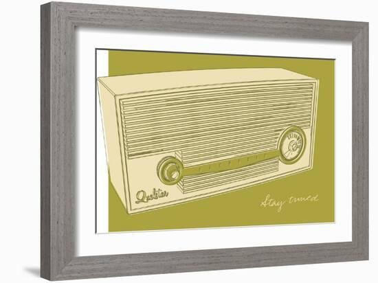 Lunastrella Radio-John W Golden-Framed Giclee Print