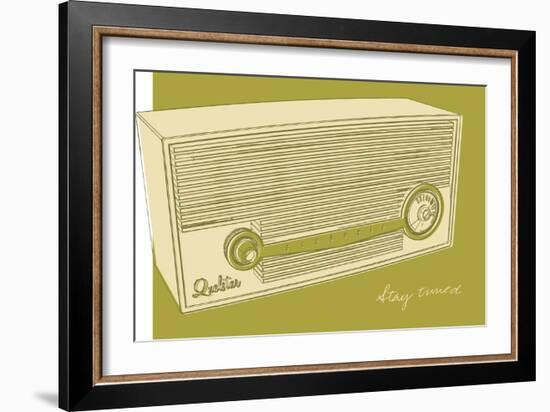 Lunastrella Radio-John W Golden-Framed Giclee Print